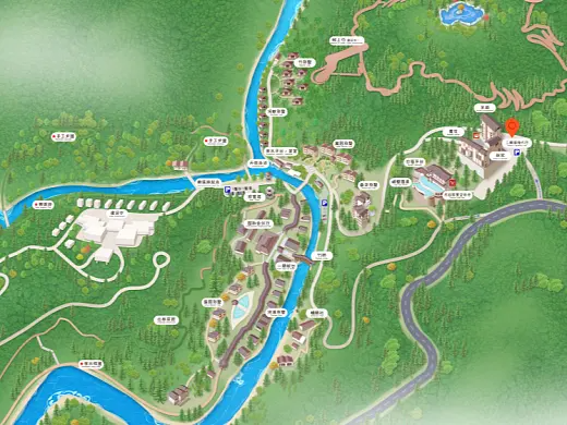 黄南结合景区手绘地图智慧导览和720全景技术，可以让景区更加“动”起来，为游客提供更加身临其境的导览体验。